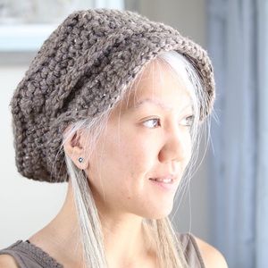 Mushroom Tweed Fisherman Newsboy Cadet Cap Crochet